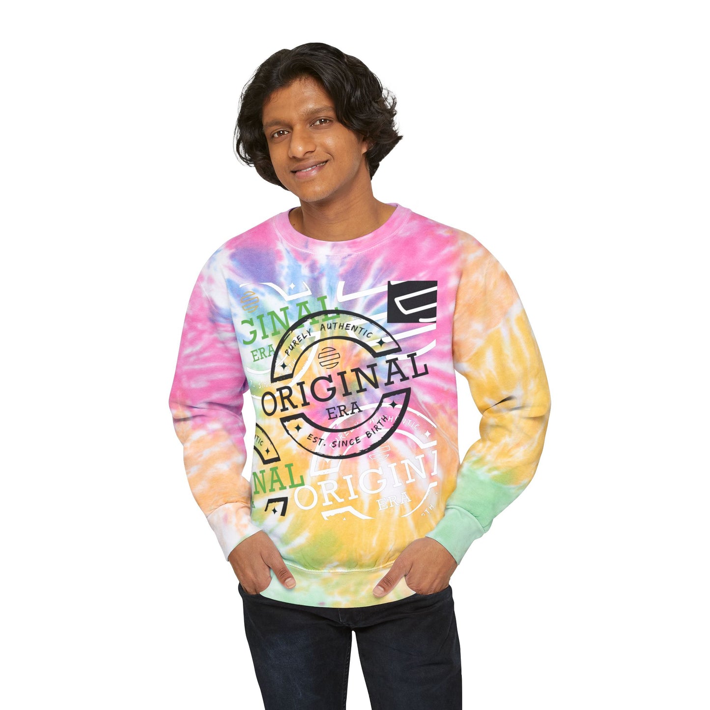 Original Era Collage Unisex Tie-Dye Sweatshirt