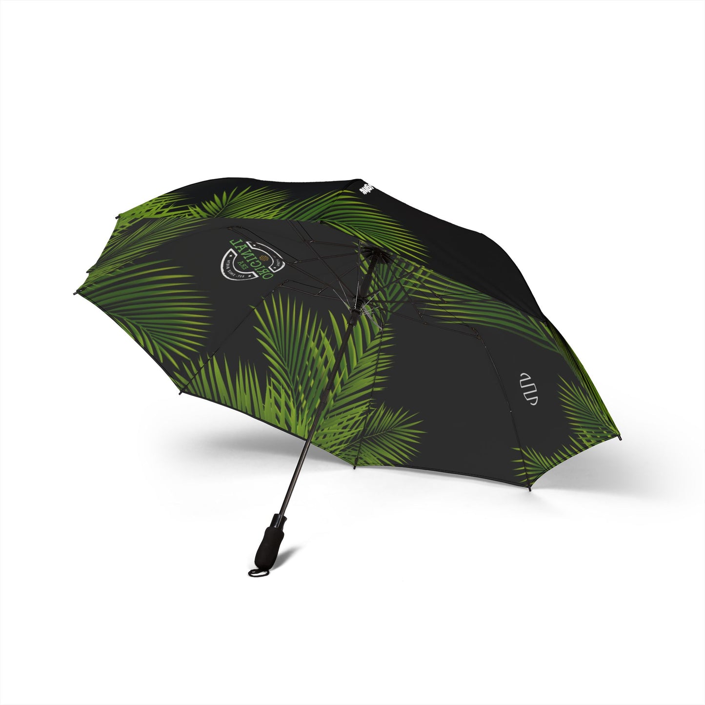 Stylish Foldable Umbrella, Tropical Palm Print Canopy, Lightweight Travel Umbrella, Rainy Day Gear, Gift for Nature Lovers