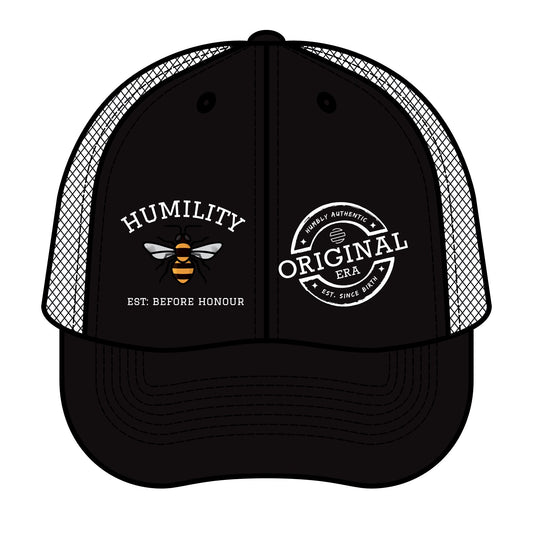 Vintage Bee Humility Trucker Hat | Cool Retro Cap, Gift for Nature Lovers, Outdoor Adventures, Trendy Fashion Accessories, Everyday Wear