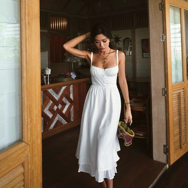 Women's Retro French Sling Dress