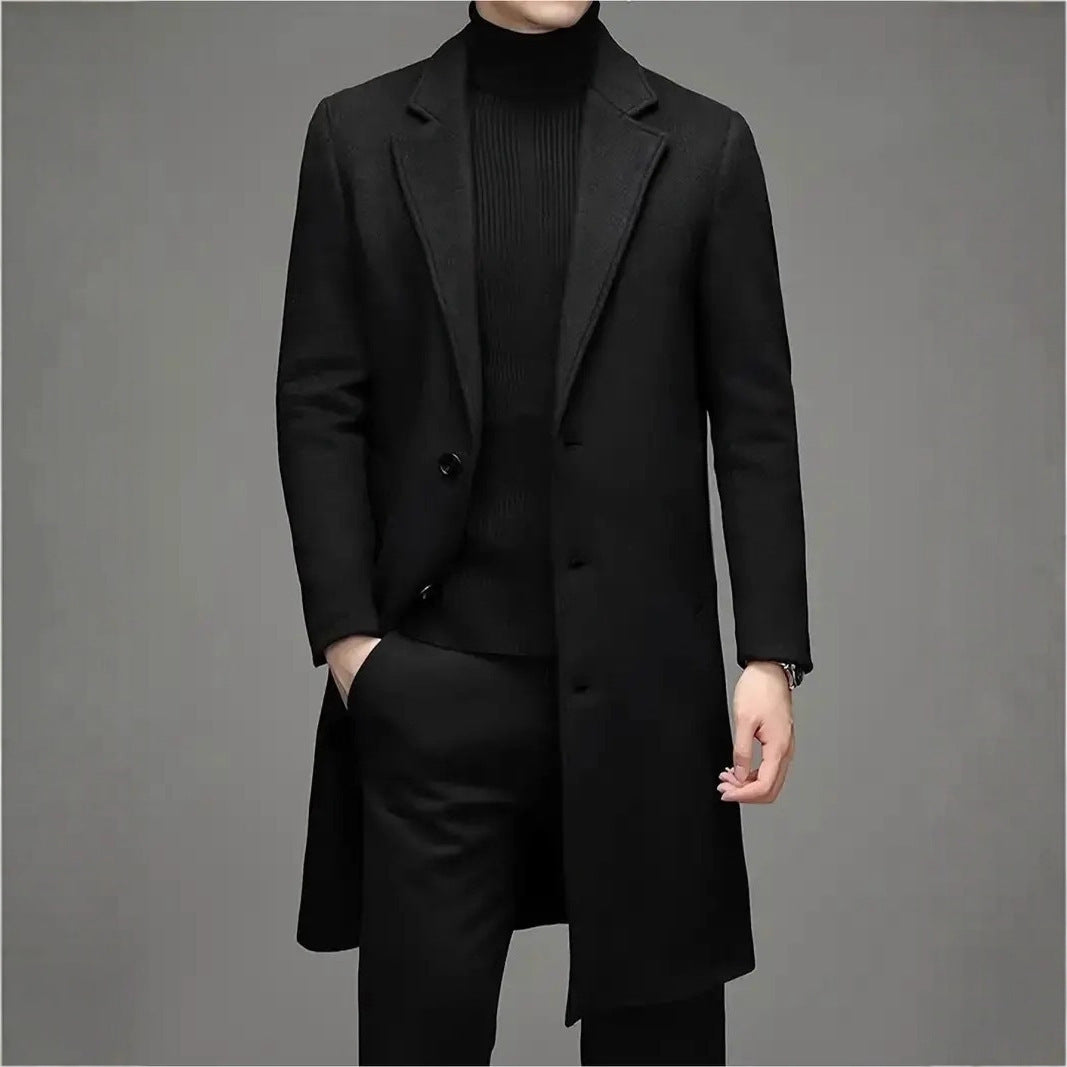 Men's Casual Slim-fit Woolen Coat