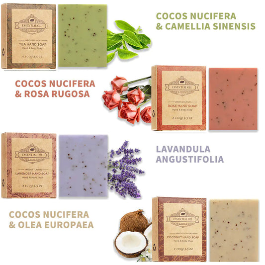 Lavender Plant Oil Scrub Soap for Holiday Gifts