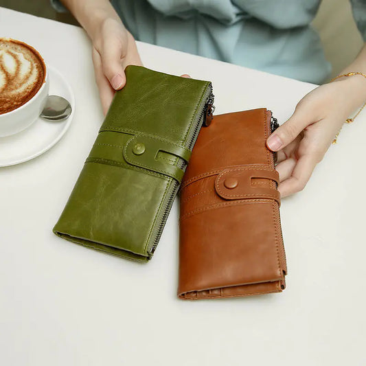 Genuine Leather Clutch Purse