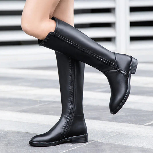 Autumn And Winter New Riding Boots Women's British Style