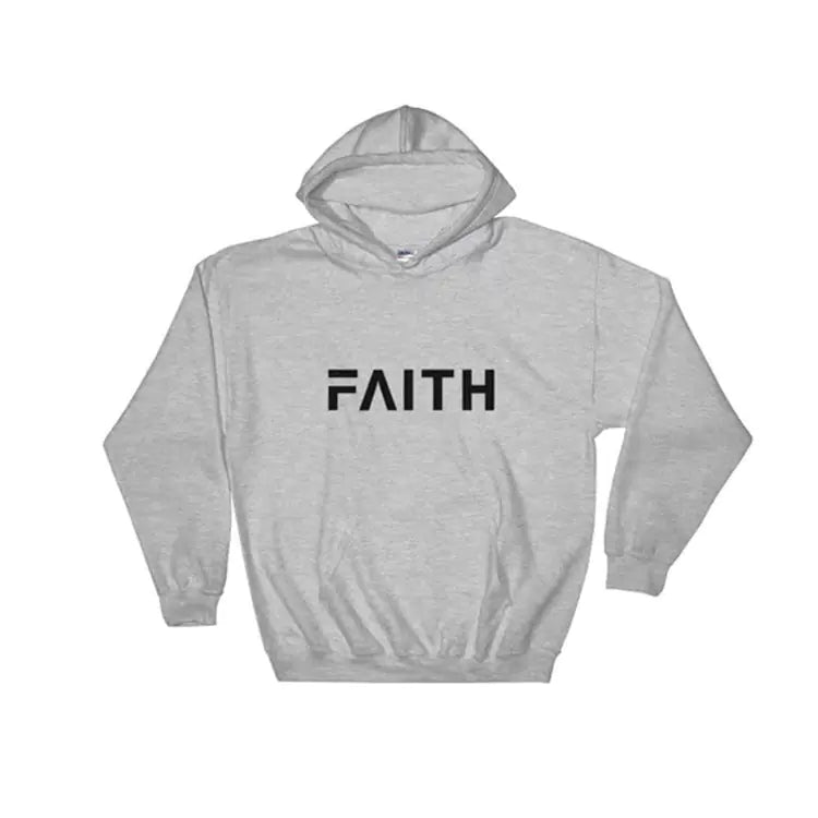 Casual Faith Print Hoodie
