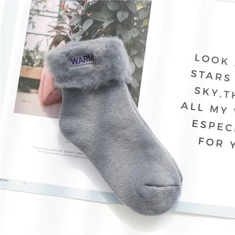 Kids' Cozy Velvet Winter Socks