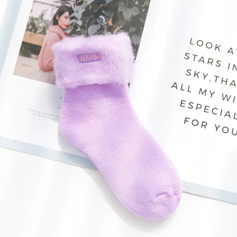 Kids' Cozy Velvet Winter Socks
