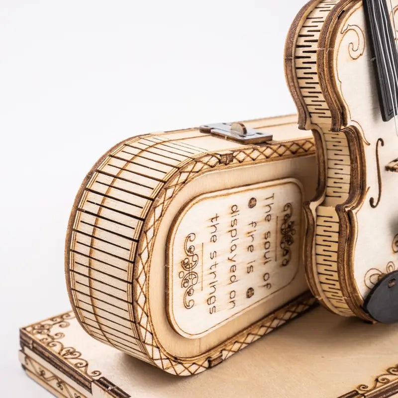 DIY 3D Wooden Puzzle - Violin Model