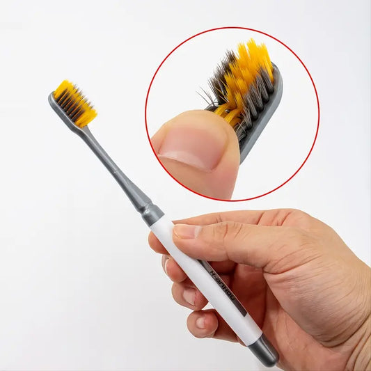 2pcs Soft-Bristled Toothbrush with Wide Brush Head