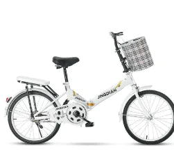 WOLFACE Luxury 20" Folding Mountain Bike for Adults