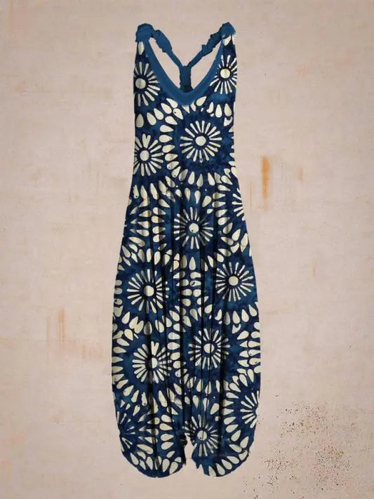 Women's Bohemian Loose Harem Jumpsuit