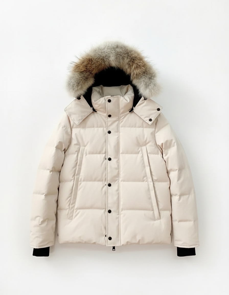 Canadian Style Warm White Goose Down Jacket (Autumn/Winter)