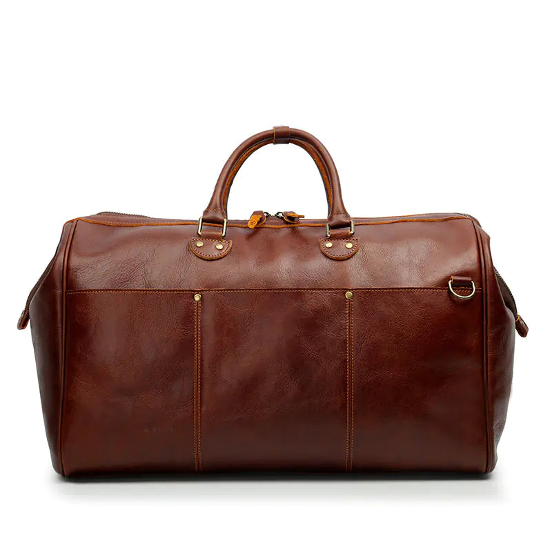 Genuine Leather Large Capacity Travel Handbag