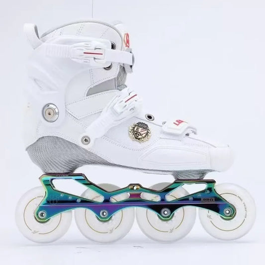 Professional Carbon Fiber Adult Inline Skates – Freestyle Roller Blades with High Performance PU Wheels & Heavy Duty Protection
