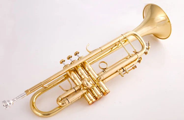 Made in Japan quality 8335 Bb Trumpet B Flat Brass Silver Plated Professional Trumpet Musical Instruments with Leather Case