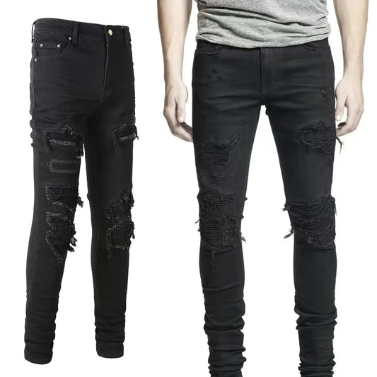 Men's Black Hole Jeans