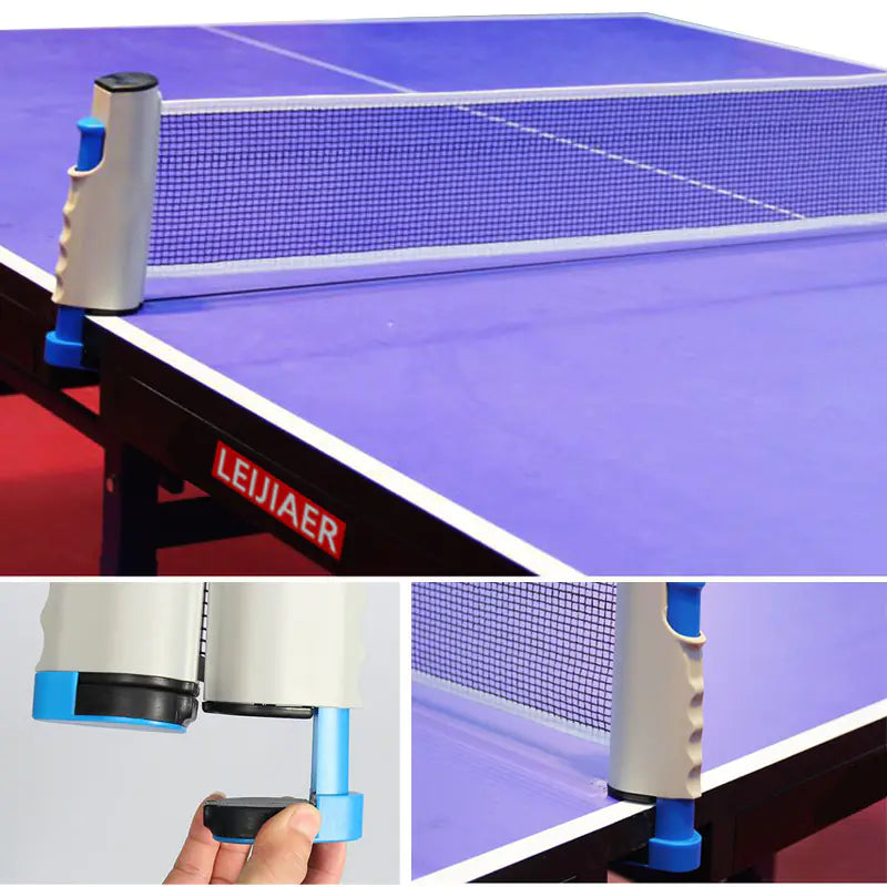 Regail Portable Table Tennis Racket Set with Net (4 Balls)