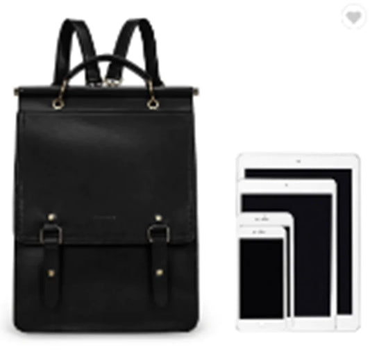 Glossy Leather Fashion Backpack
