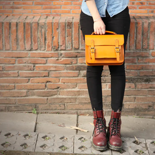 Handcrafted Leather Cambridge Shoulder Bag for Women