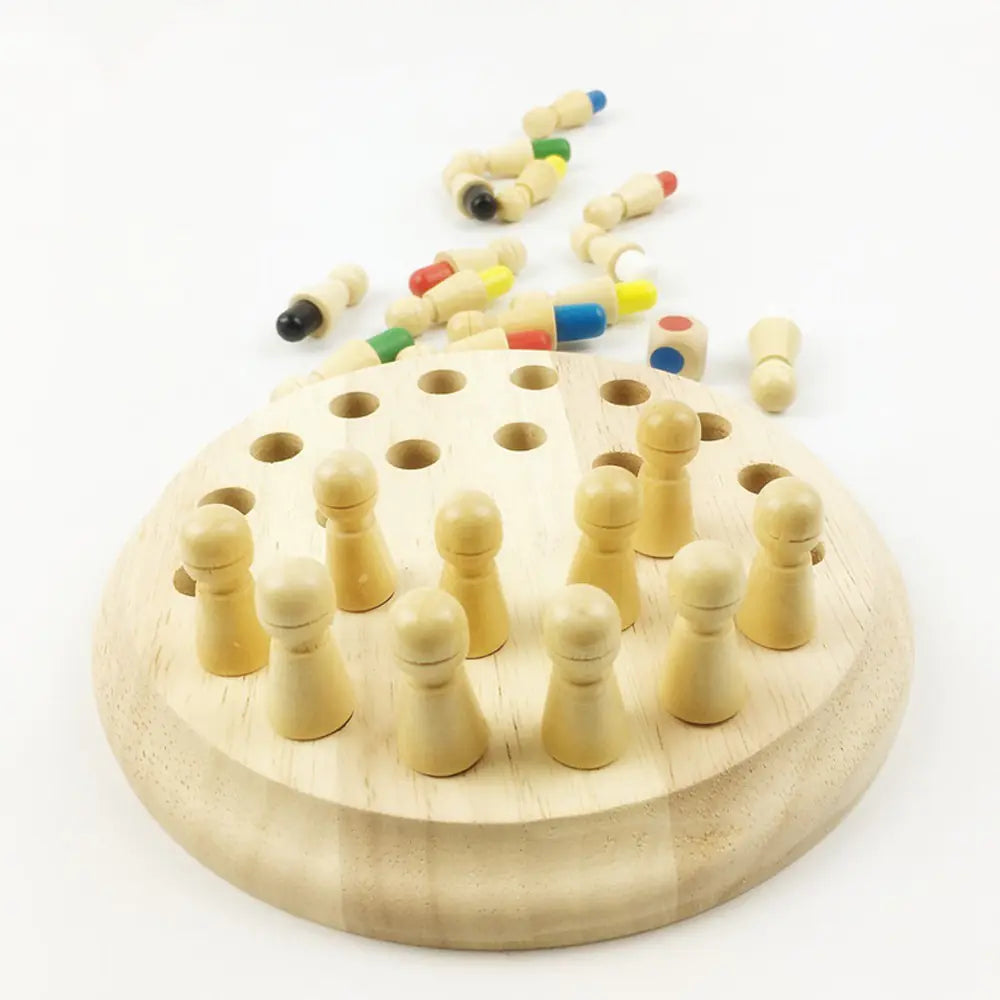 Wooden Memory Chess Puzzle Toy