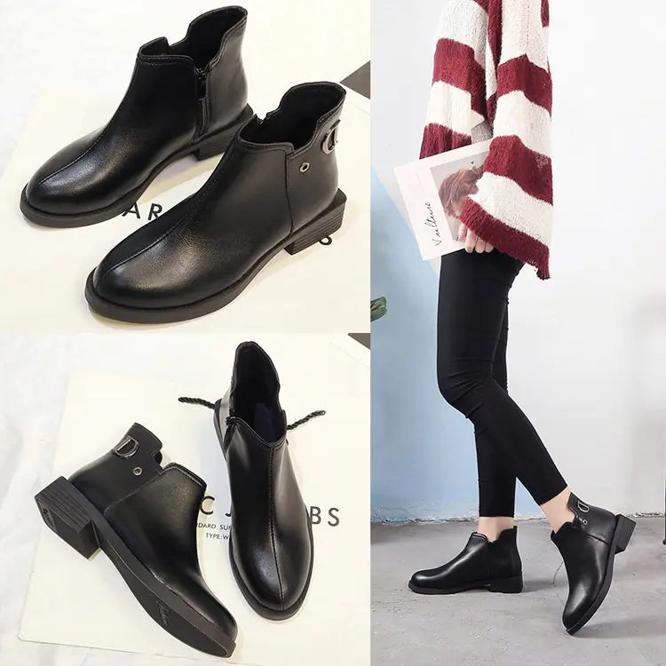 Black Leather Shoes Collection