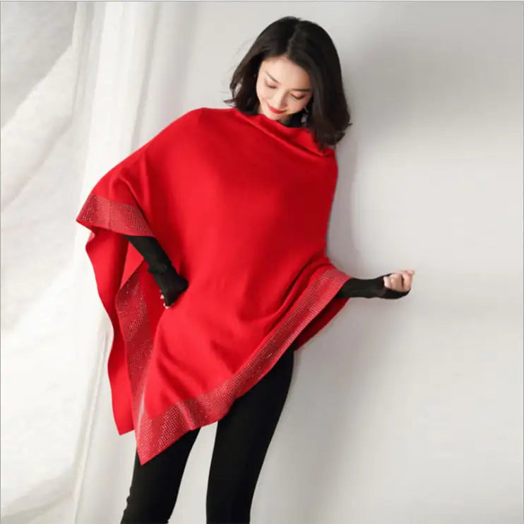Chic Knit Shawl-Collar Jacket for Spring/Fall