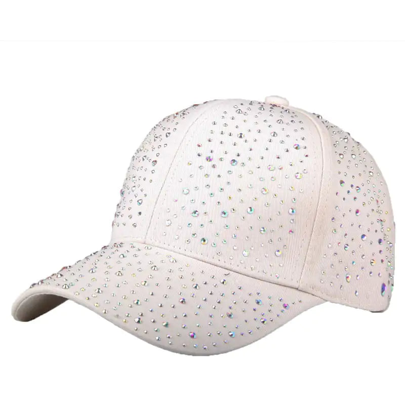 Women's Full Diamond Baseball Cap for Sun Protection