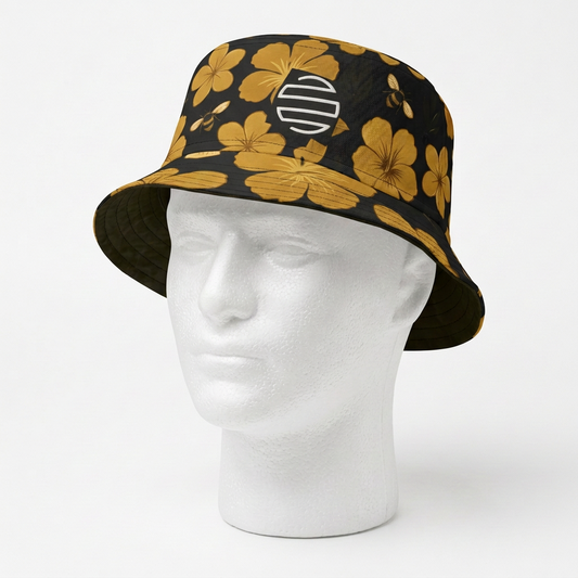Humbly FloralBee Bucket Hat - Black