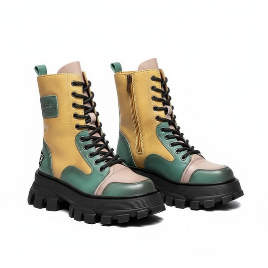 Round Toe Platform High-top Women's Fashion Shoes