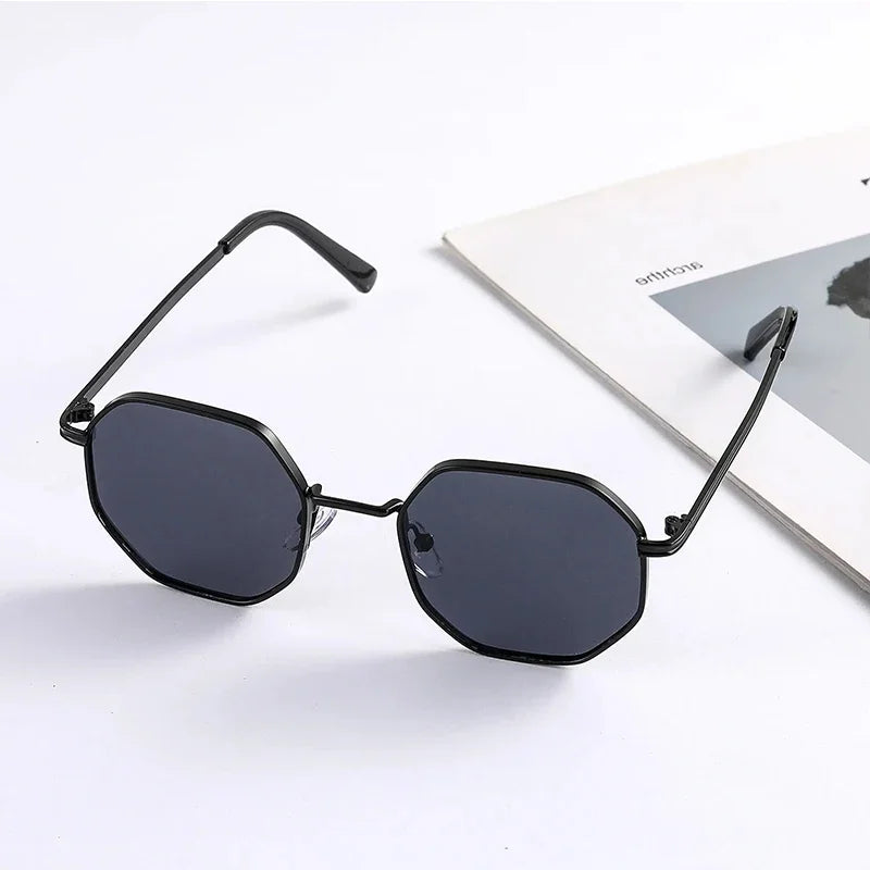 Children's Octagon Metal Sunglasses - UV400