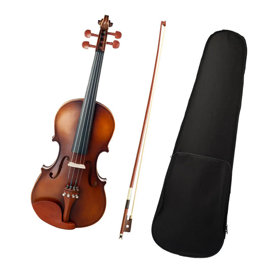 Acoustic Violin set four/4 Violin for Beginners with Hard Case,
