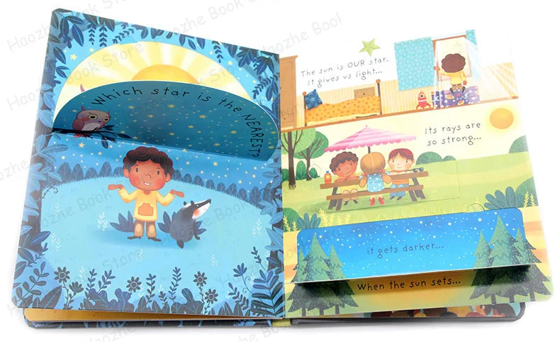 Very First Questions and Answers: What are Stars Usborne Lift the flap Children's Activity English Learning Book Montessori