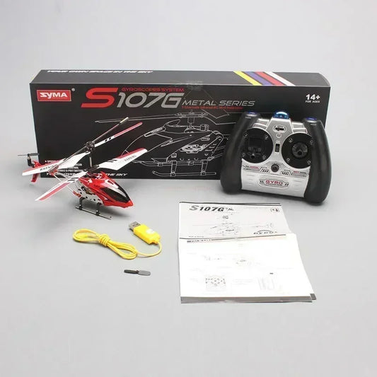 Remote Controlled Helicopter S107g | Three Channels/Twin Paddle Multi-function