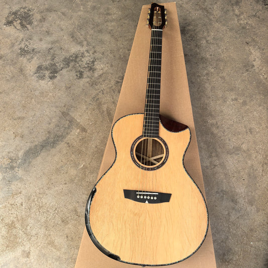 40" Original Handmade Grade A+ Full Solid Wood Guitar | Original Sound - GA Mold