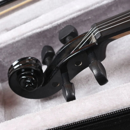 4/4 Wooden Electronic Violin Beginners Practice Electric Violin Children Professional Performance Electric Instrument