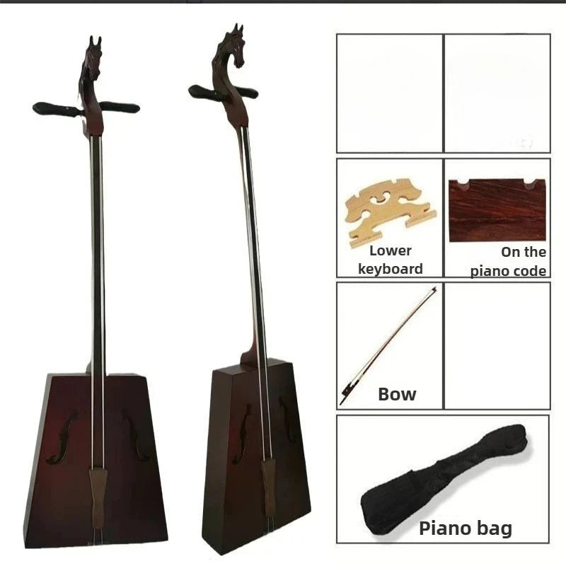 Morin Khuur Matouqin Plucked Plate Violin | Mongolia Ethnic Musical Instruments
