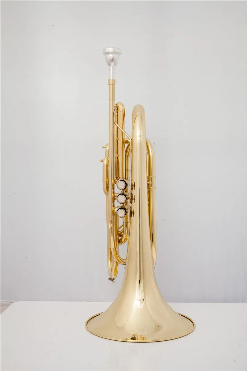 Professional Grade Bb Alto Alloy Trombone - Band Instrument Descending B-KEY (Marching Trombone)