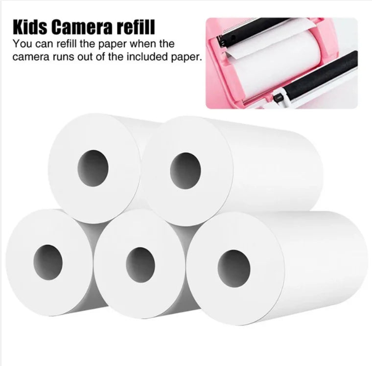 Children's Mini Thermal Printer HD Video Recorder Digital Camera - Instant Print Photo 1080P