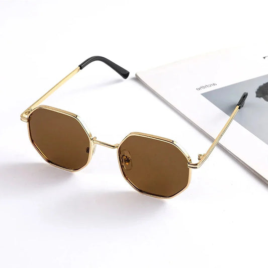 Children's Octagon Metal Sunglasses - UV400