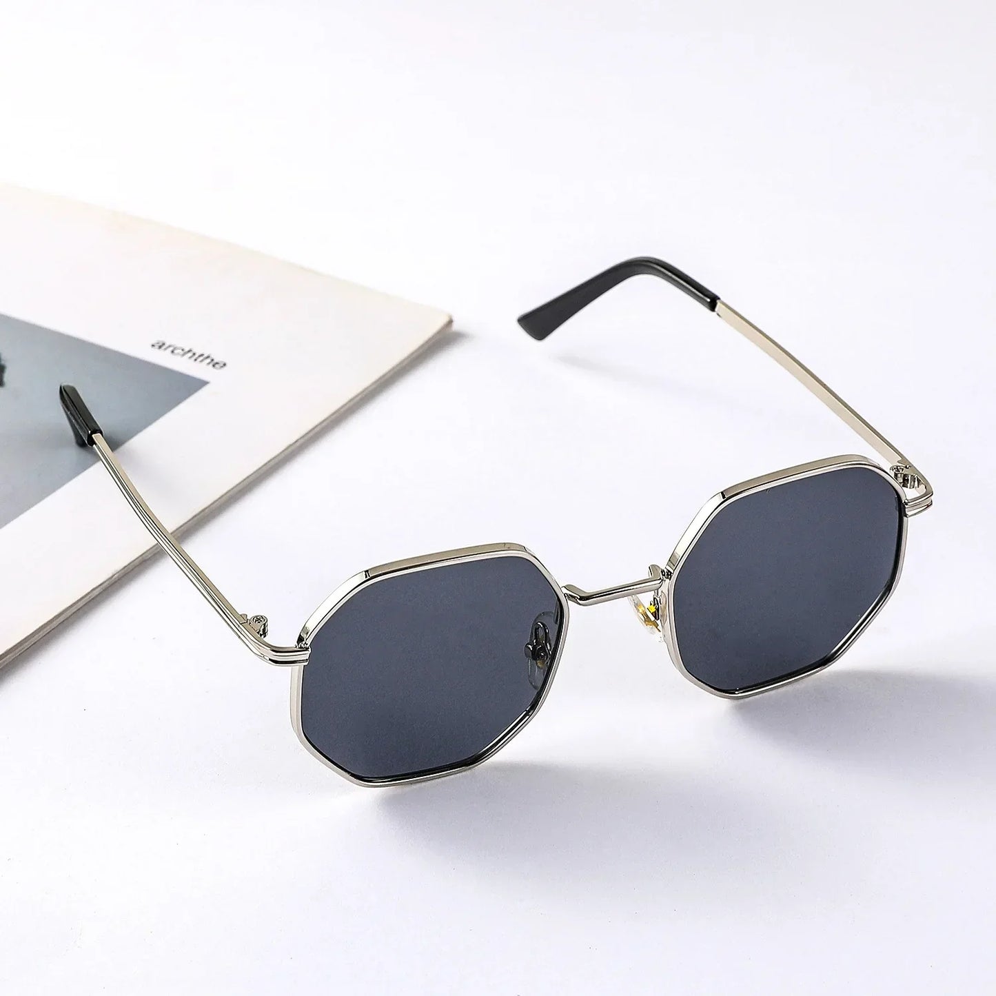 Children's Octagon Metal Sunglasses - UV400