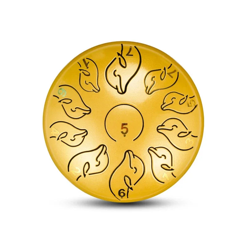 Steel Tongue Drum 6 Inch 11 Tone Handpan Ethereal Drum Portable Mini Music Drums Children Musical Instruments Yoga Meditation