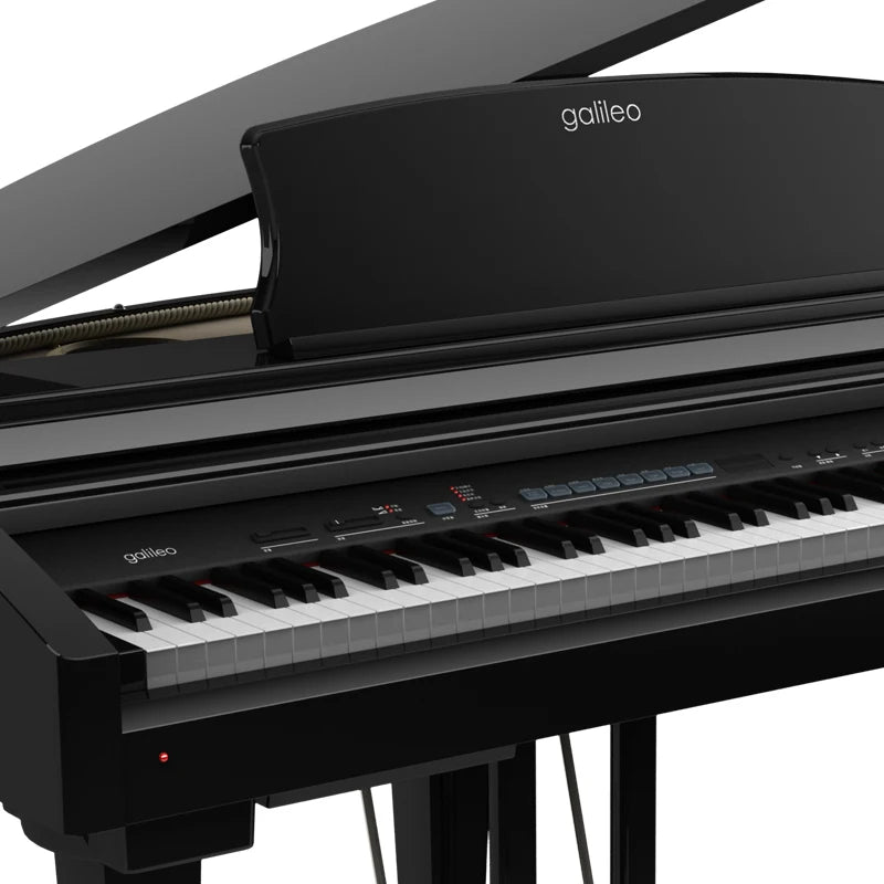 88 Hammer Action Mini-Grand Digital Piano with Bench - G3 Black Hi-gloss