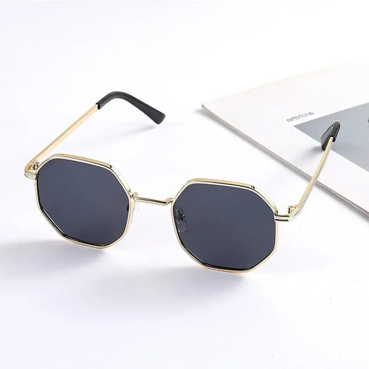 Children's Octagon Metal Sunglasses - UV400