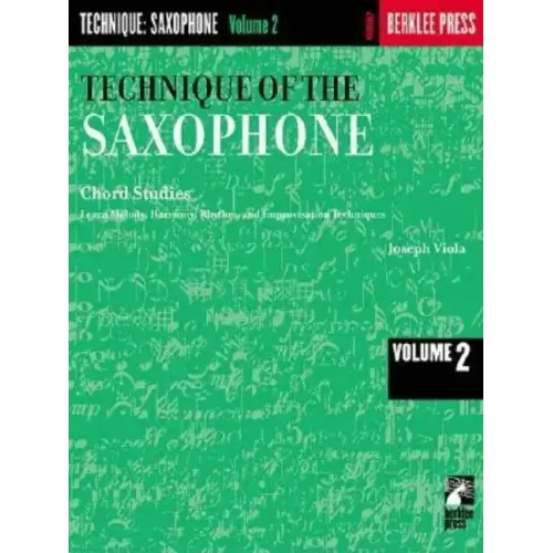 Technique of the Saxophone - Volume 2: Chord Studies