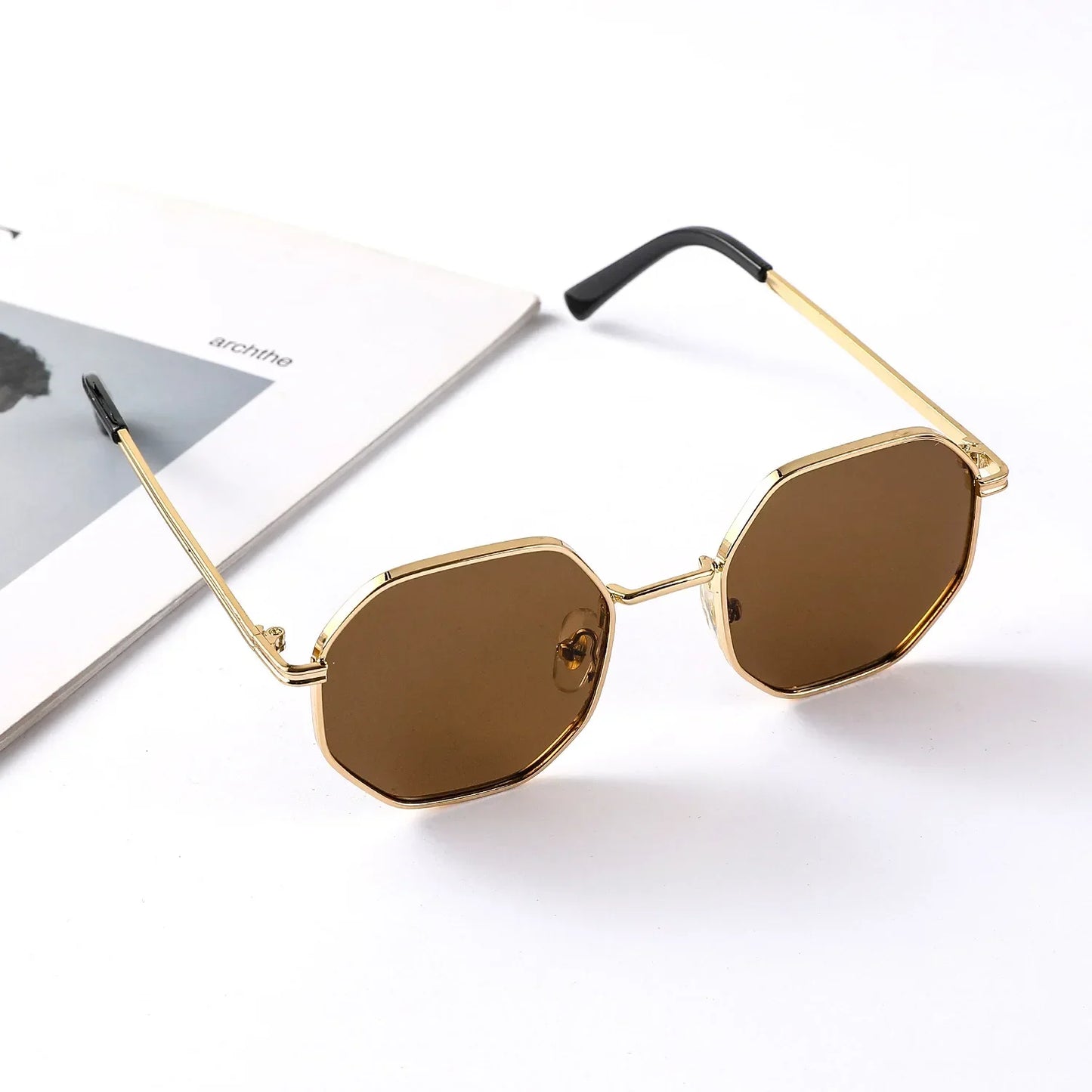 Children's Octagon Metal Sunglasses - UV400