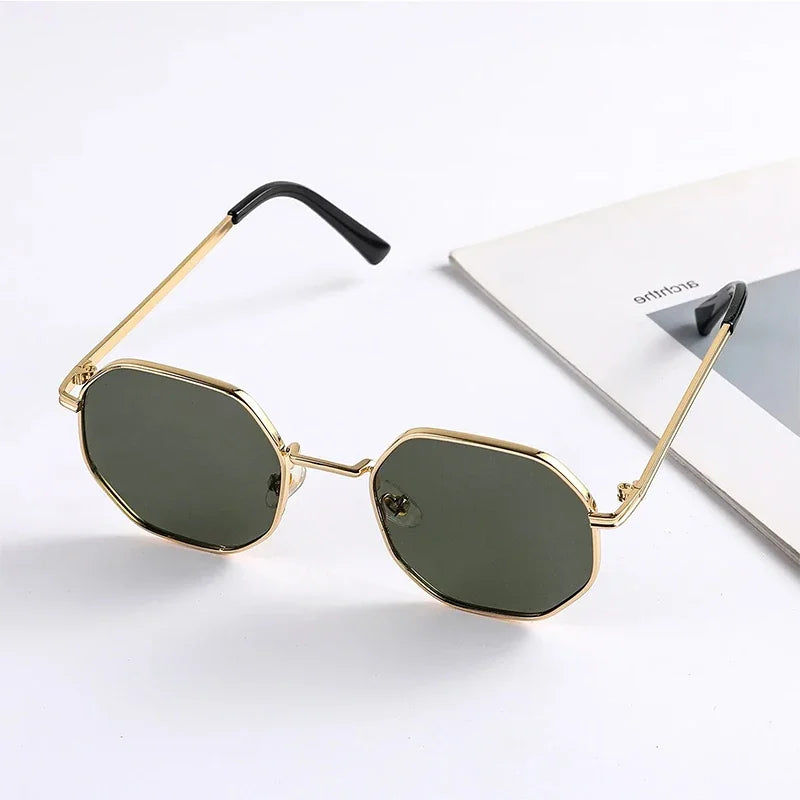 Children's Octagon Metal Sunglasses - UV400