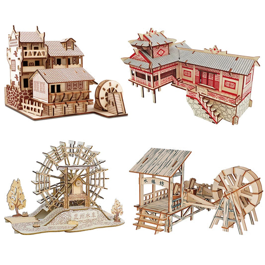 3D Chinese House Wooden Puzzle