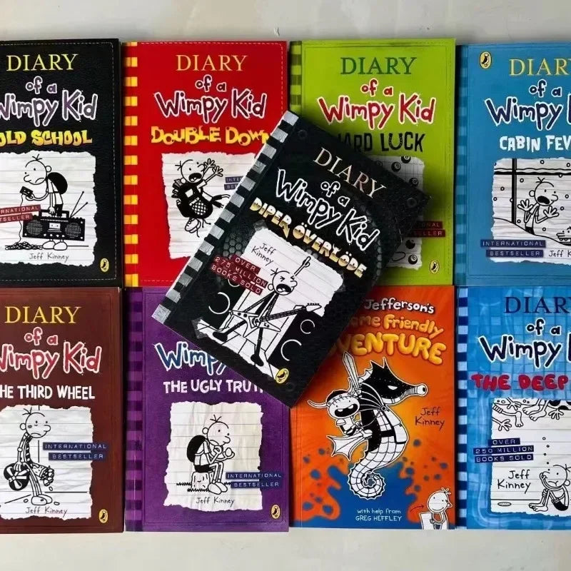 Diary of Wimpy Kid Volumes | Children's Fiction Books - 10 Books/Set