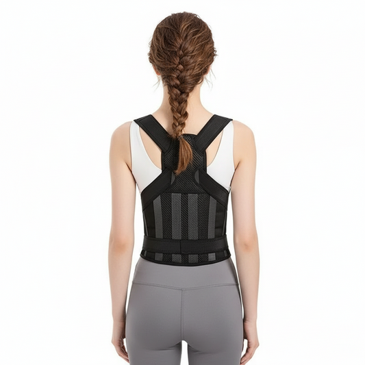 Unisex Adjustable Upper Back Posture Corrector with Orthopedic Straps