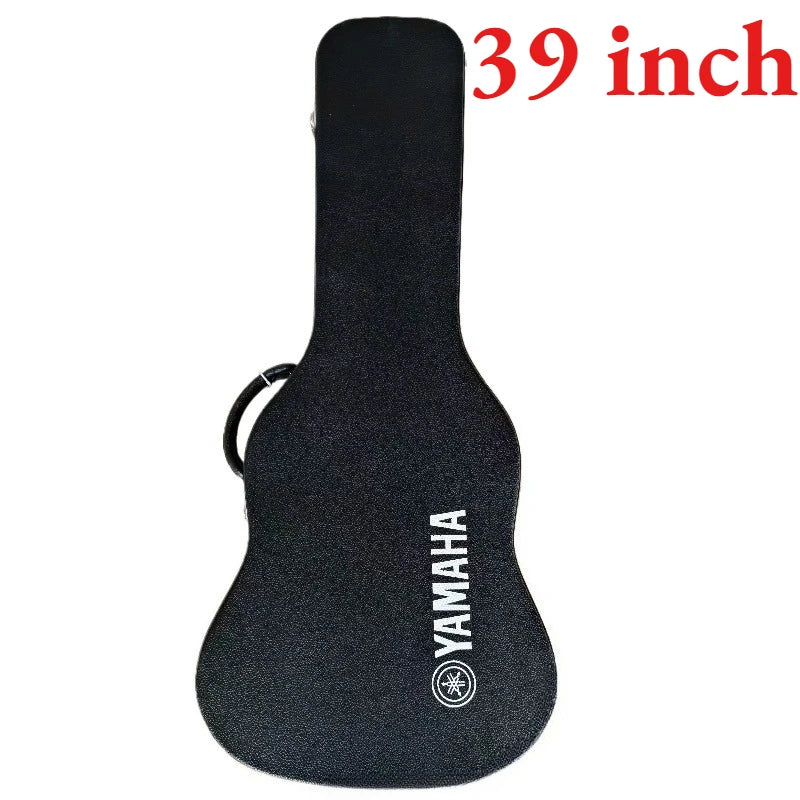 42 Inch Leather Guitar Case Fleece-lined Waterproof Shockproof Portable Stable Durable Guitar Box Musical Instrument Accessory